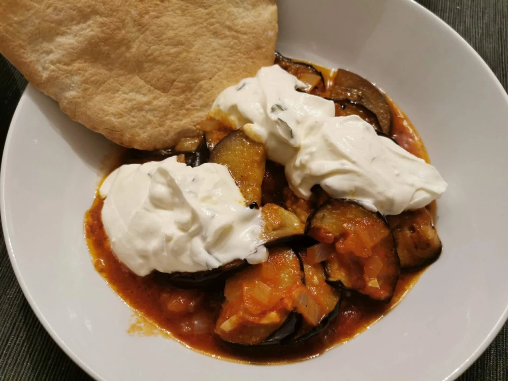 Borani Banjan (Afghanische gebratene Auberginen)