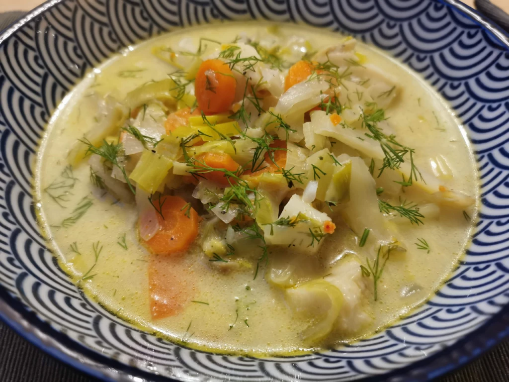 Fischeintopf mit Kabeljau und Fenchelgemüse