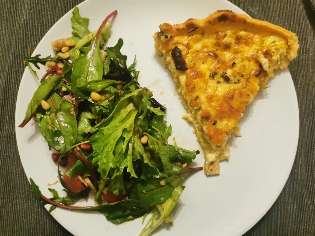 Lauch-Tarte mit Blauschimmelkäse