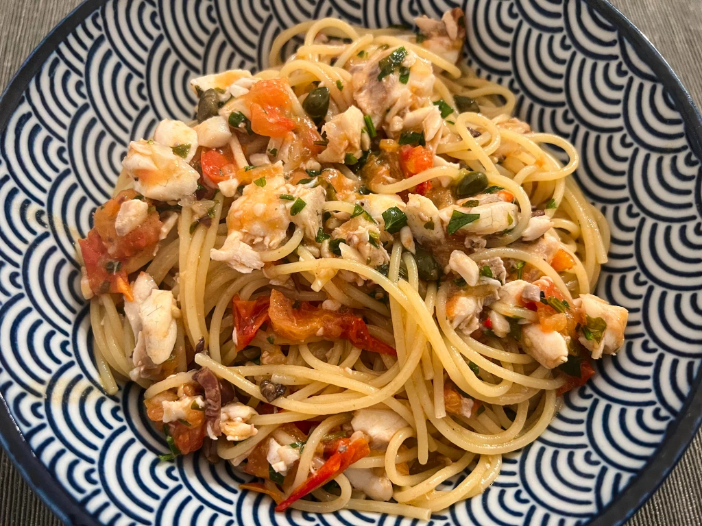 Spaghetti al ragù di pesce - Spaghetti mit Fisch-Ragout